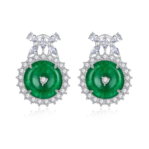 🎁 The Cristyana Swarovski Crystals Earrings - Picture 1 of 4